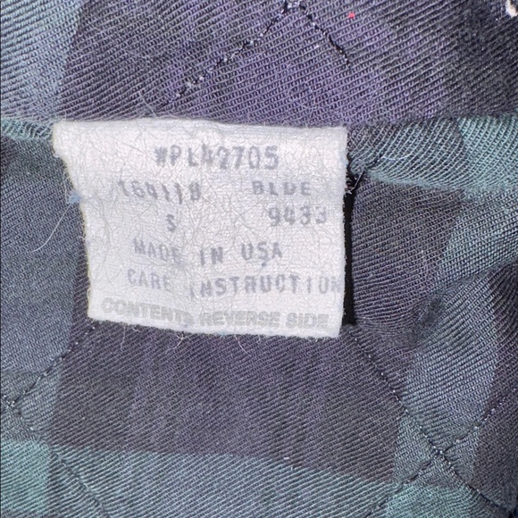 Vintage 90’s J. Crew Quilted Plaid Lining Denim Trucker Jacket Giant Tag Era - Picture 11 of 12